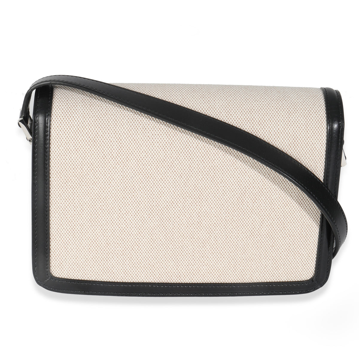 Black Leather Beige Canvas Medium Solferino