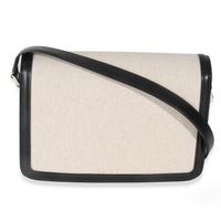 Black Leather Beige Canvas Medium Solferino