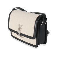Black Leather Beige Canvas Medium Solferino