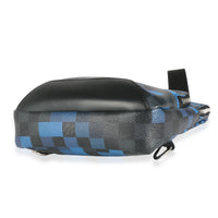 Blue Pixel Damier Graphite Canvas Avenue Sling Bag