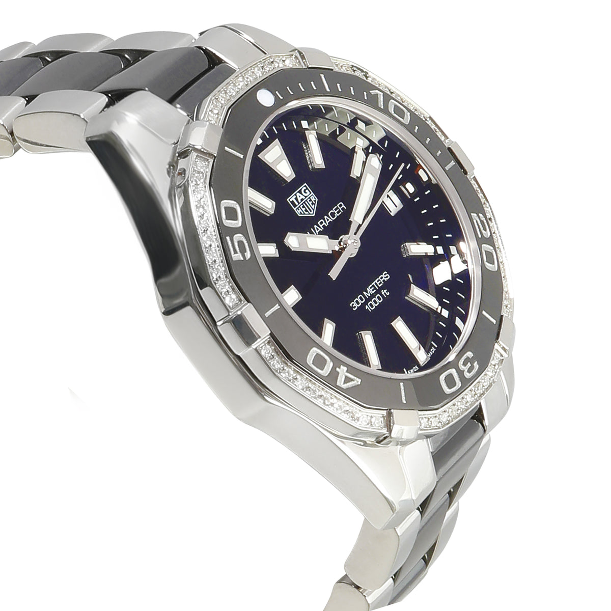 Aquaracer WAY131G.BA0913 Unisex Watch in  Stainless Steel/Ceramic