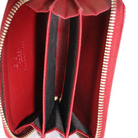 Red Microguccissima Leather Compact Wallet