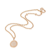 Bvlgari Diamond Pendant in 18K Rose Gold 0.62 CTW