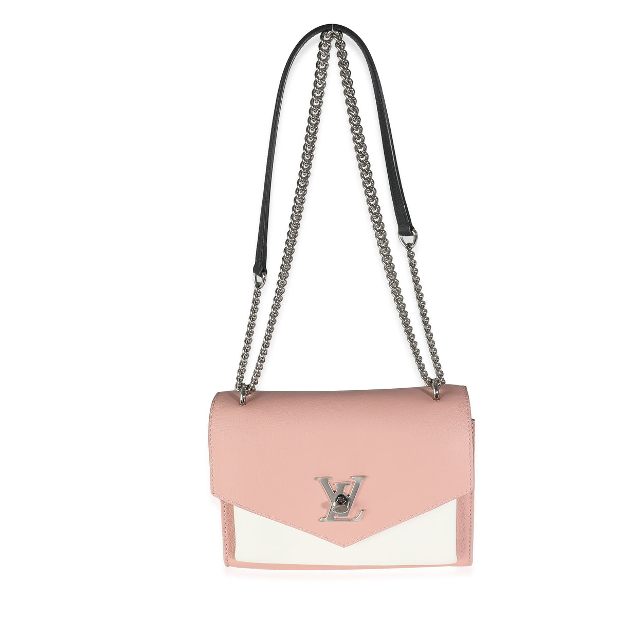 Pink Cream Tricolour Soft Calfskin MyLockme BB