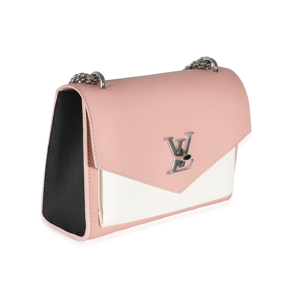 Pink Cream Tricolour Soft Calfskin MyLockme BB