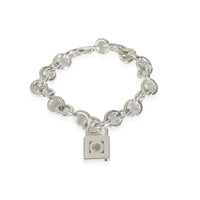 Q Lock Charm Bracelet in  Sterling Silver