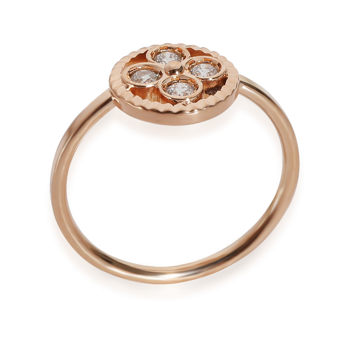 Sum Blossom Ring With Diamonds in 18KT Rose Gold 0.20 CTW