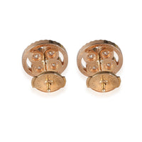 Sun Blossom Diamond Earring in 18k Rose Gold 0.40 CTW