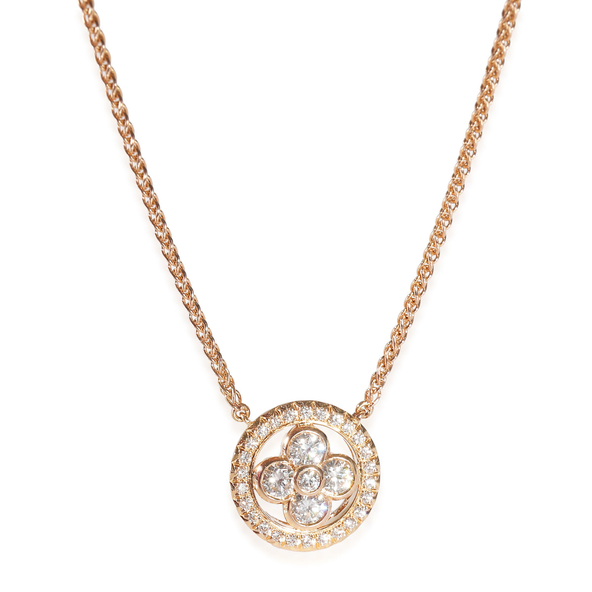 Blossom Fashion Pendant in 18k Rose Gold 0.5 CTW