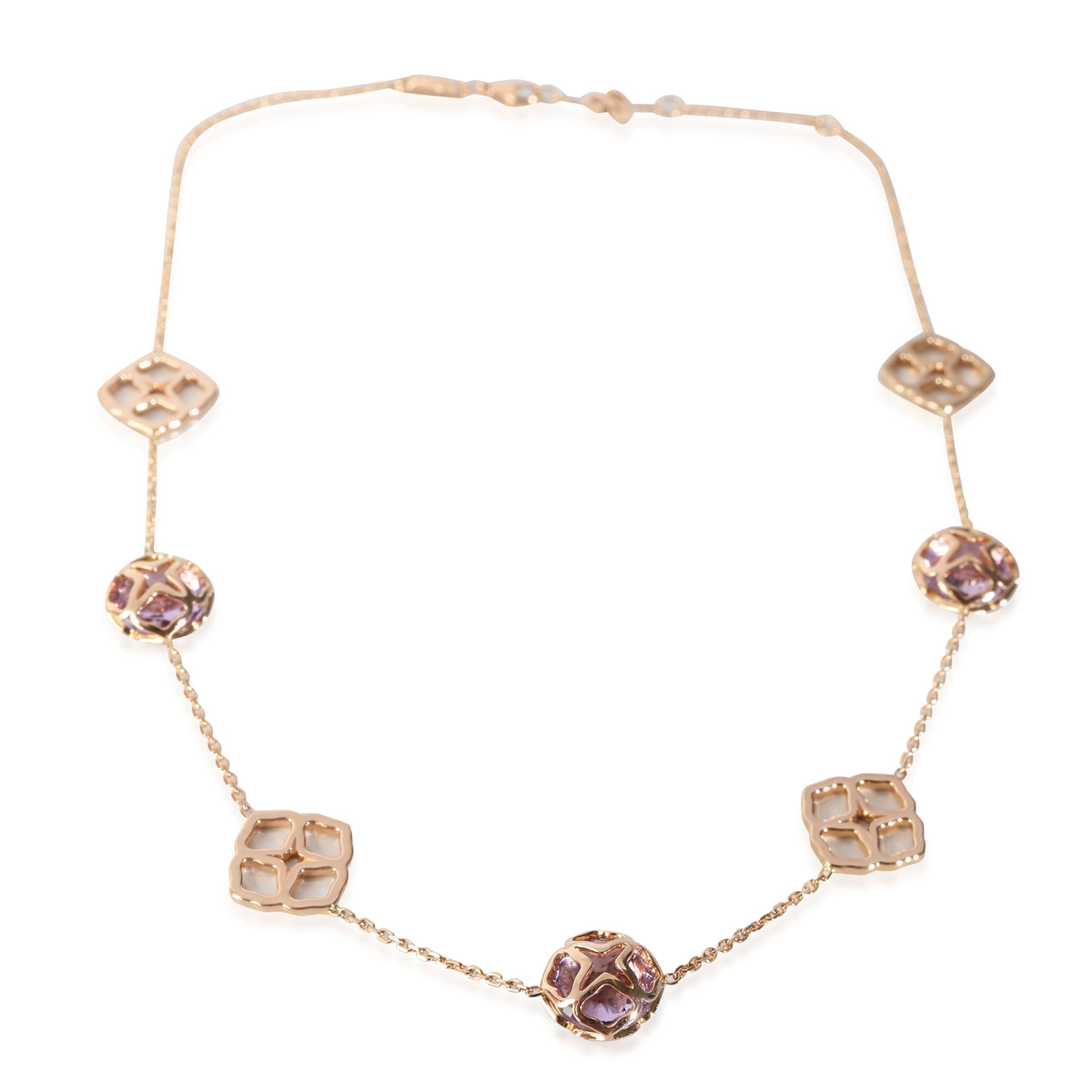 Imperiale Amethyst Necklace in 18k Rose Gold