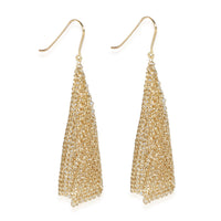 Elsa Peretti Mesh Scarf Earrings Small Model  (Yellow Gold)