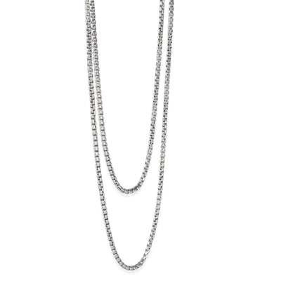 Chain Collection Fashion Necklace in 14k Yellow Gold/Sterling Silve