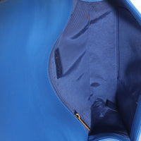 Blue Quilted Lambskin New Medium Boy Bag