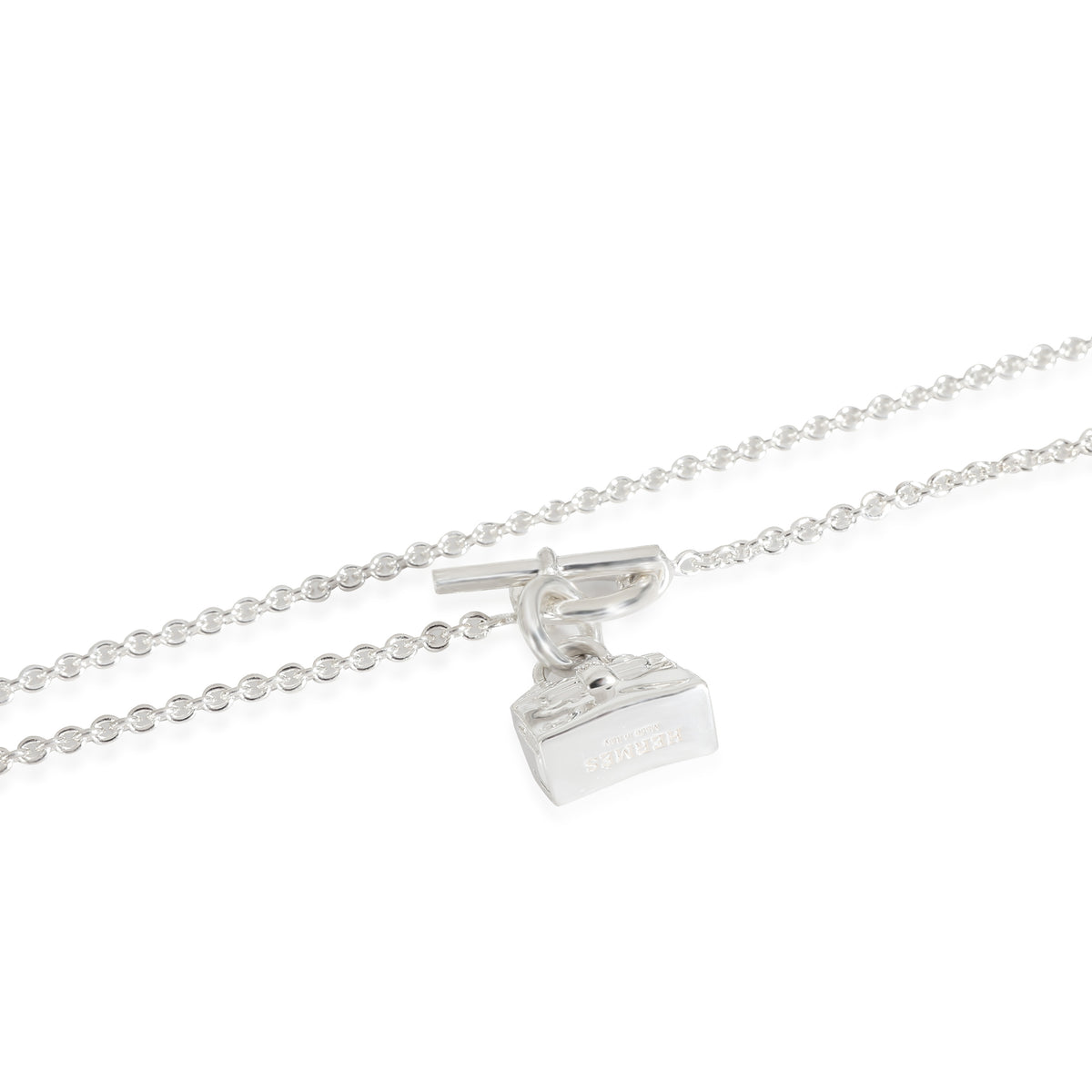 Hermes Amulettes Kelly Pendant in Sterling Silver