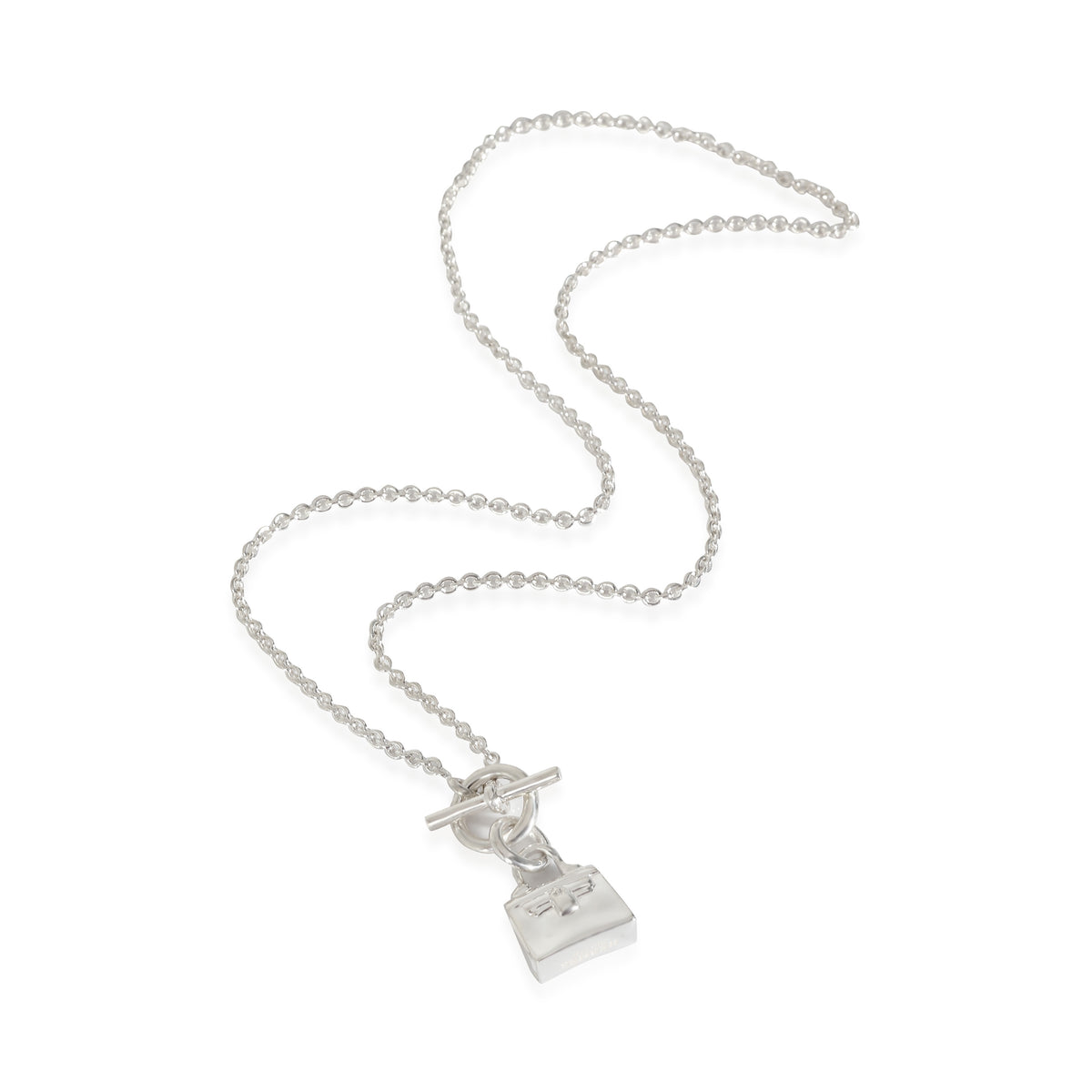 Hermes Amulettes Kelly Pendant in Sterling Silver