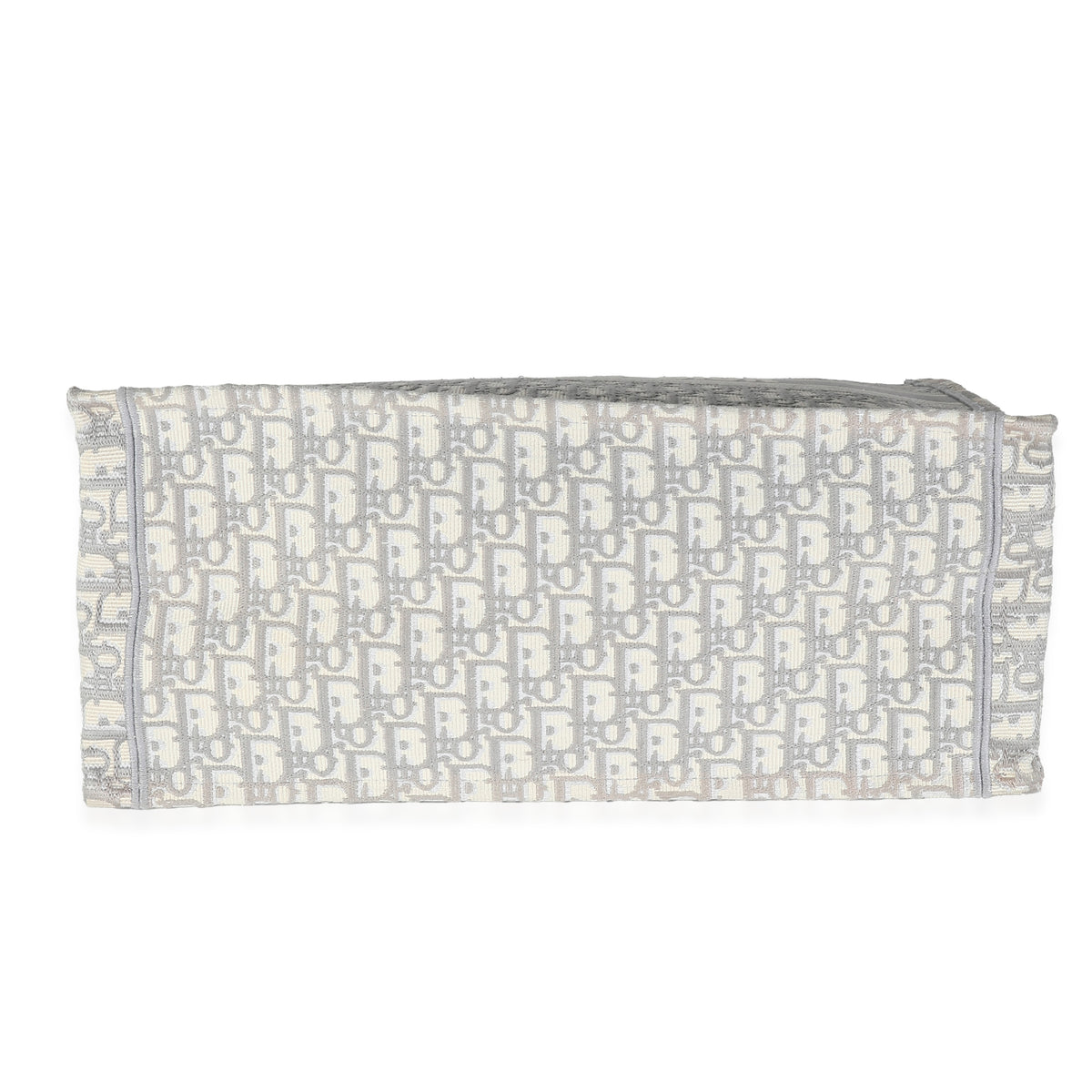 Ecru Gray Oblique Jacquard Large Book Tote