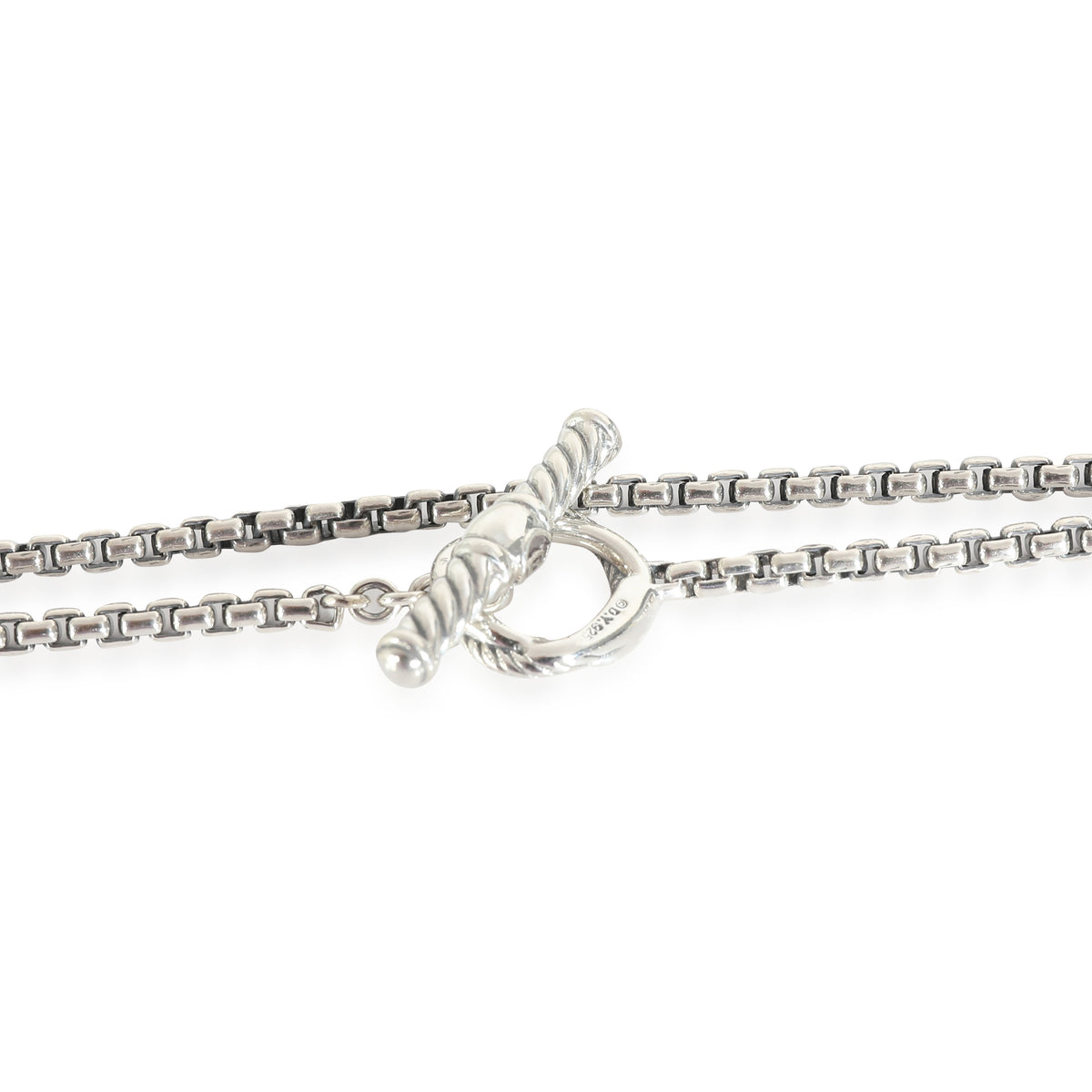 Infinity Station Pearl Necklace in  Sterling Silver