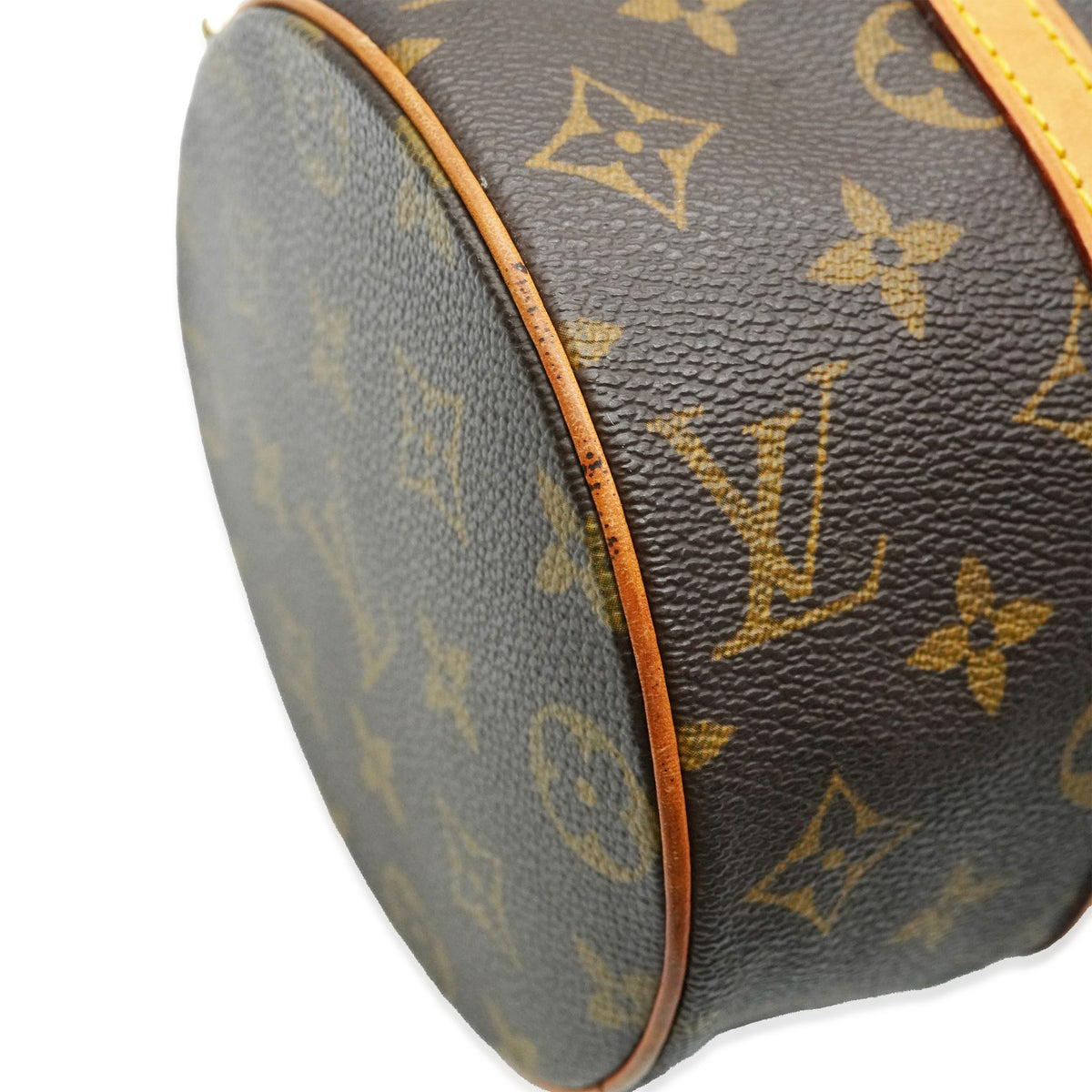 Louis Vuitton Monogram Canvas Papillon 30 Handbag clasp