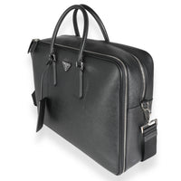 Black Saffiano Leather Briefcase