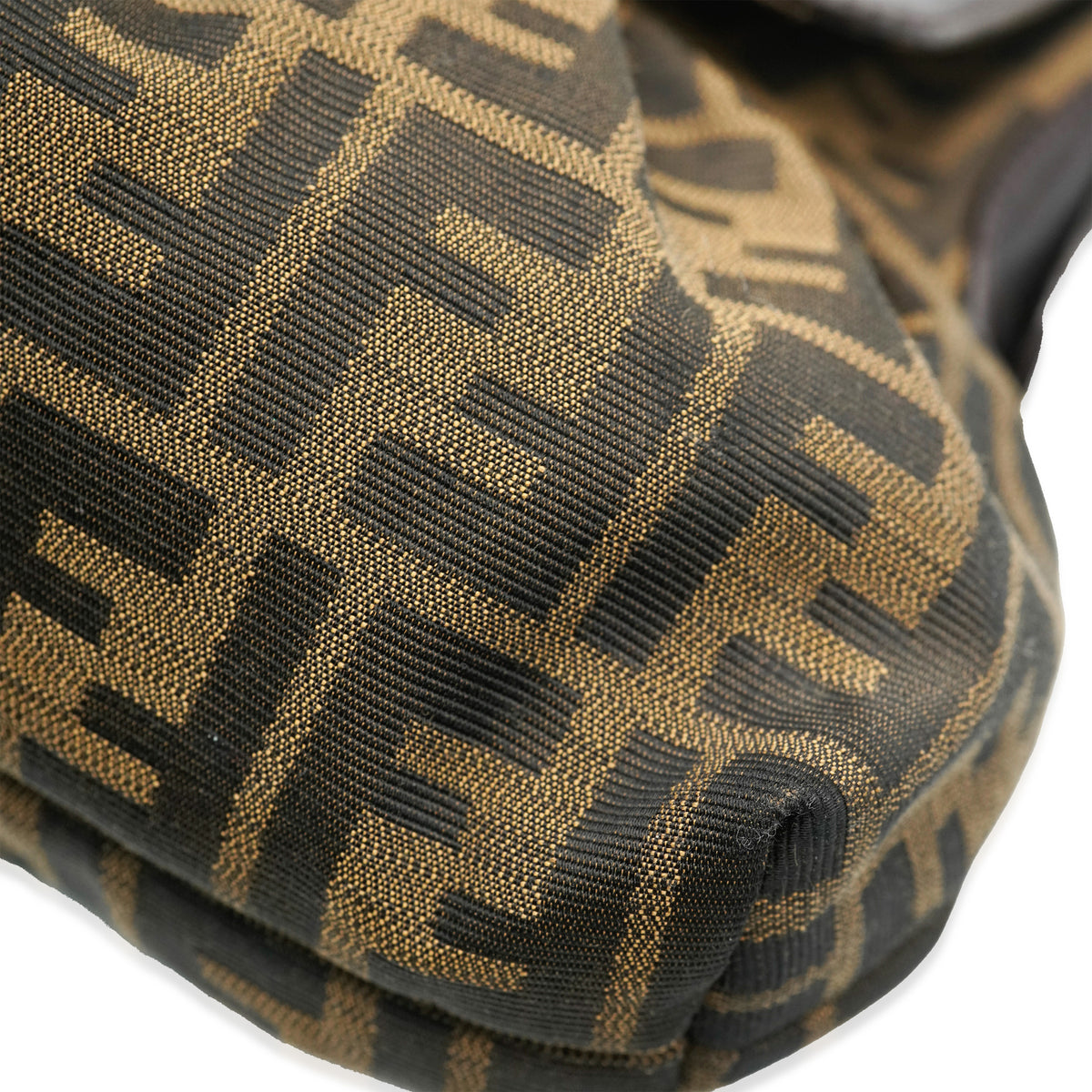 Fendi Tobacco Canvas Zucca Chef Tote Handbag ad1