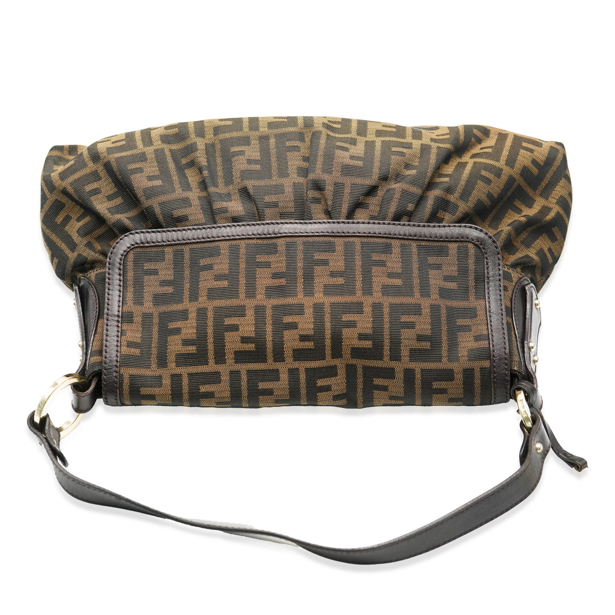 Fendi Tobacco Canvas Zucca Chef Tote Handbag box
