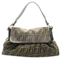 Fendi Tobacco Canvas Zucca Chef Tote Handbag fv