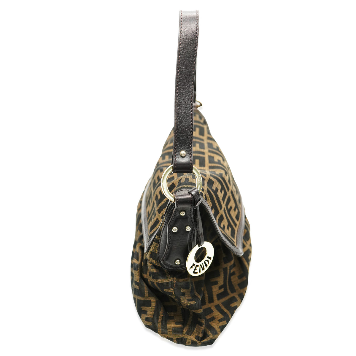 Fendi Tobacco Canvas Zucca Chef Tote Handbag pv