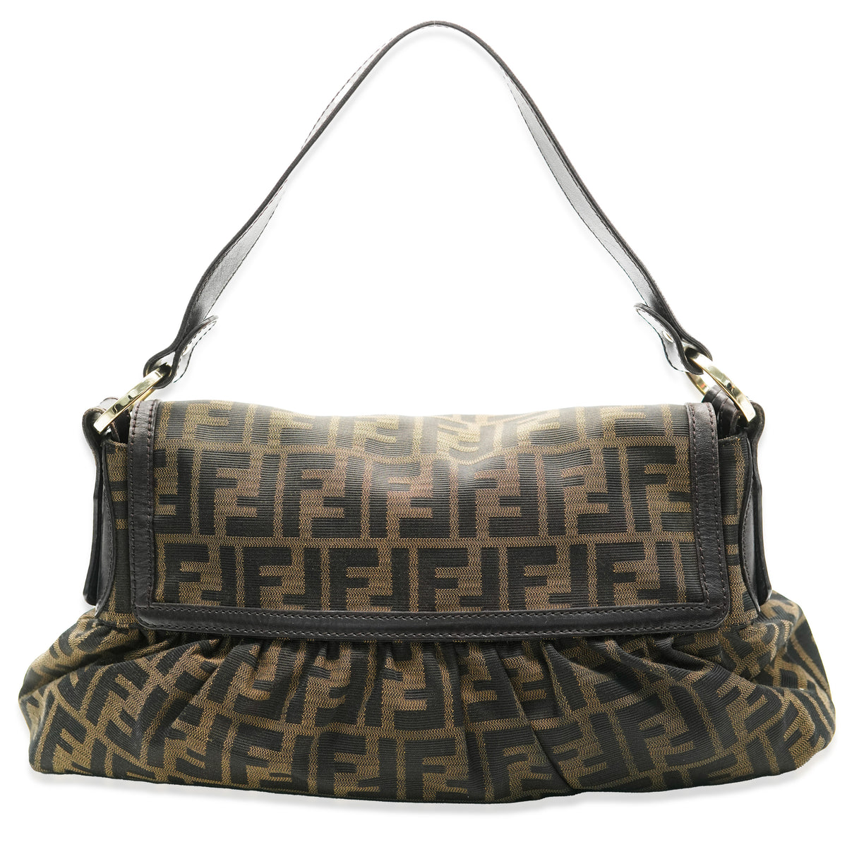 Fendi Tobacco Canvas Zucca Chef Tote Handbag sv