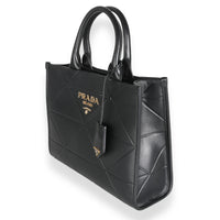 Black Soft Calfskin Small Symbole Tote