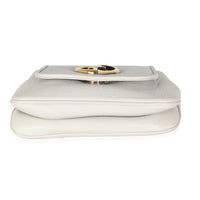 White Pebbled Calfskin Small 1973 Chain Bag