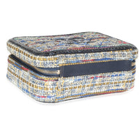 Multicolour Tweed Snakeskin Medium Filigree Vanity Case