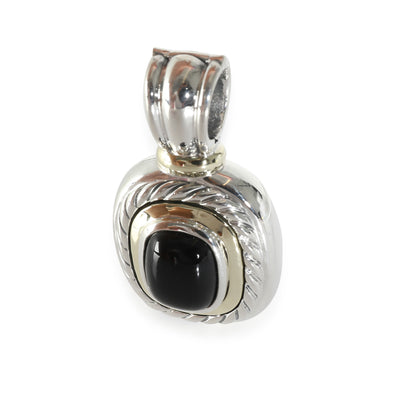 Albion Onyx Enhancer Pendant in 14k Yellow Gold/Sterling Silver