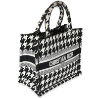 Black White Houndstooth Small Book Tote