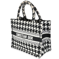 Black White Houndstooth Small Book Tote