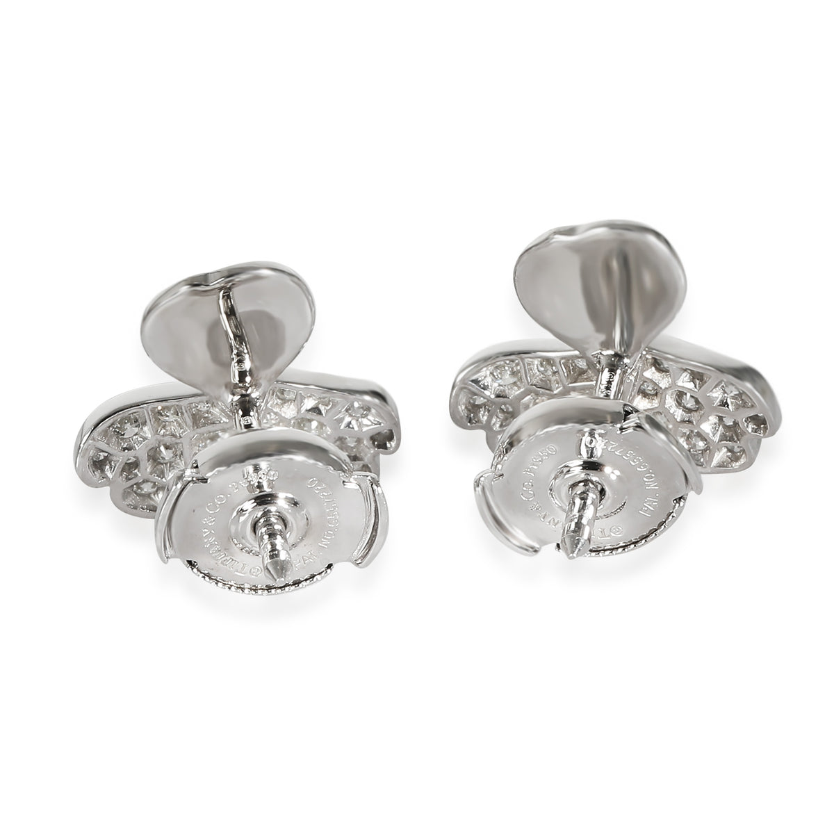 Paper Flowers Diamond Earrings in  Platinum 0.34 CTW