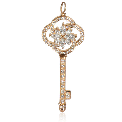 Victoria Key Pendant, Large Model in 18k Rose Gold 1.1 CTW