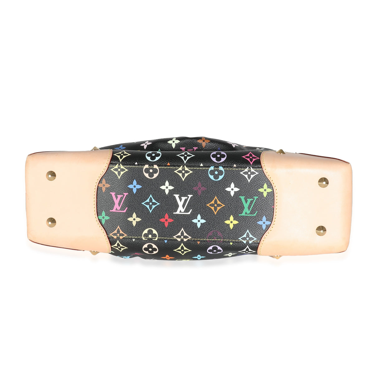 Black Monogram Multicolore Canvas Judy MM