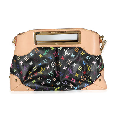 Black Monogram Multicolore Canvas Judy MM