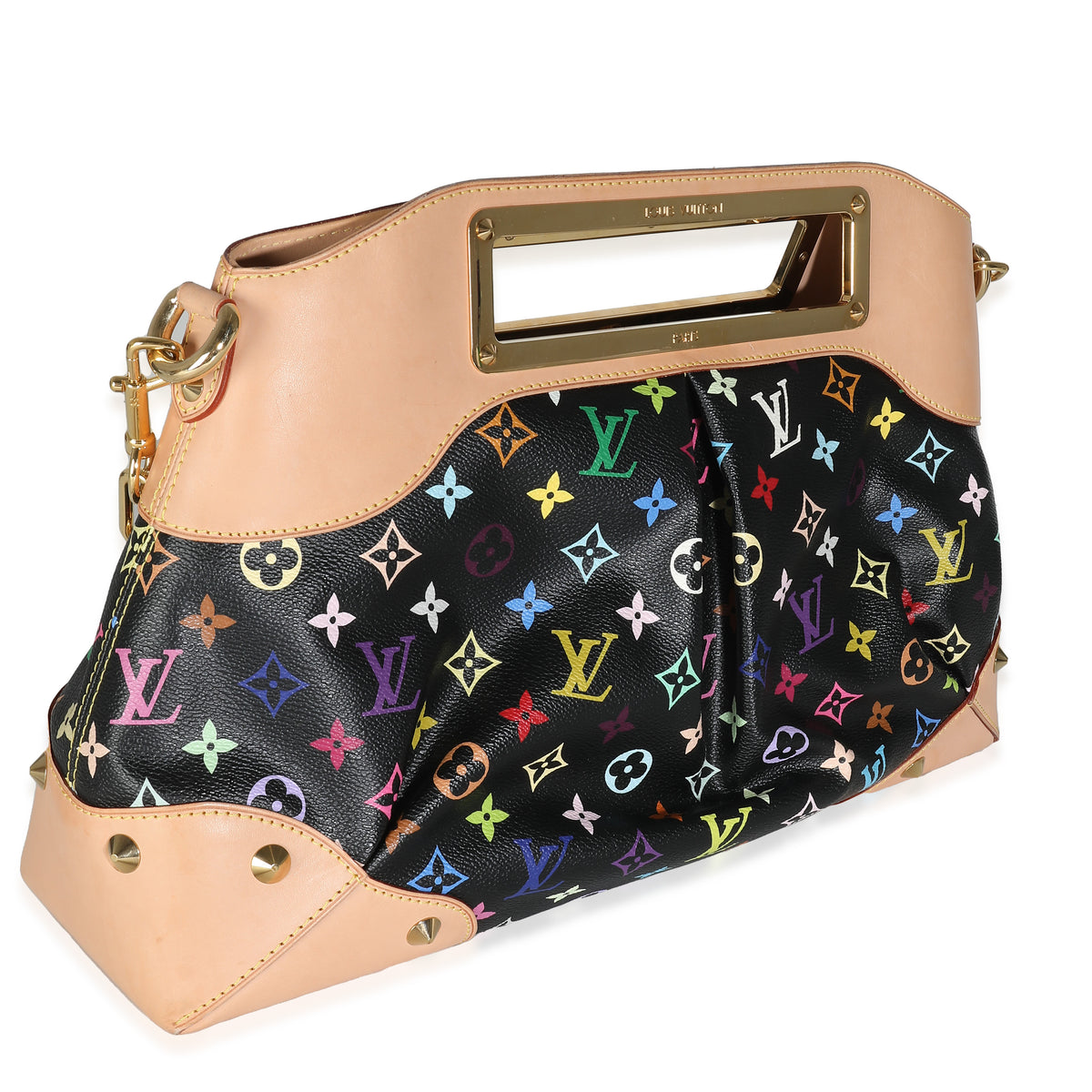 Black Monogram Multicolore Canvas Judy MM