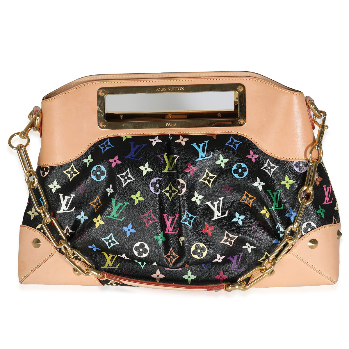 Black Monogram Multicolore Canvas Judy MM