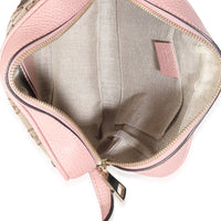 Pink Dollar Calfskin GG Canvas Mini Bree Messenger