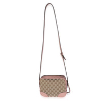 Pink Dollar Calfskin GG Canvas Mini Bree Messenger