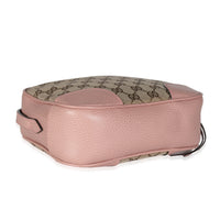 Pink Dollar Calfskin GG Canvas Mini Bree Messenger