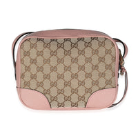 Pink Dollar Calfskin GG Canvas Mini Bree Messenger