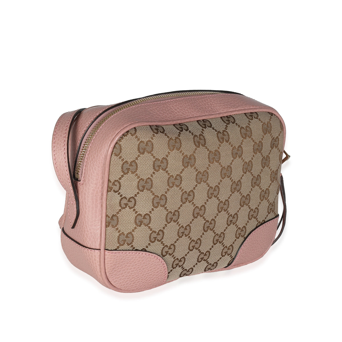 Pink Dollar Calfskin GG Canvas Mini Bree Messenger