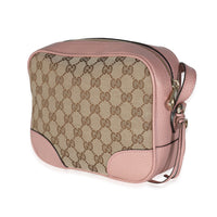 Pink Dollar Calfskin GG Canvas Mini Bree Messenger