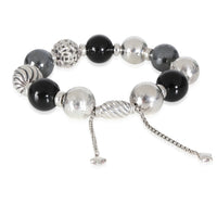 Elements Bracelet With Onyx & Hematite in Sterling Silver