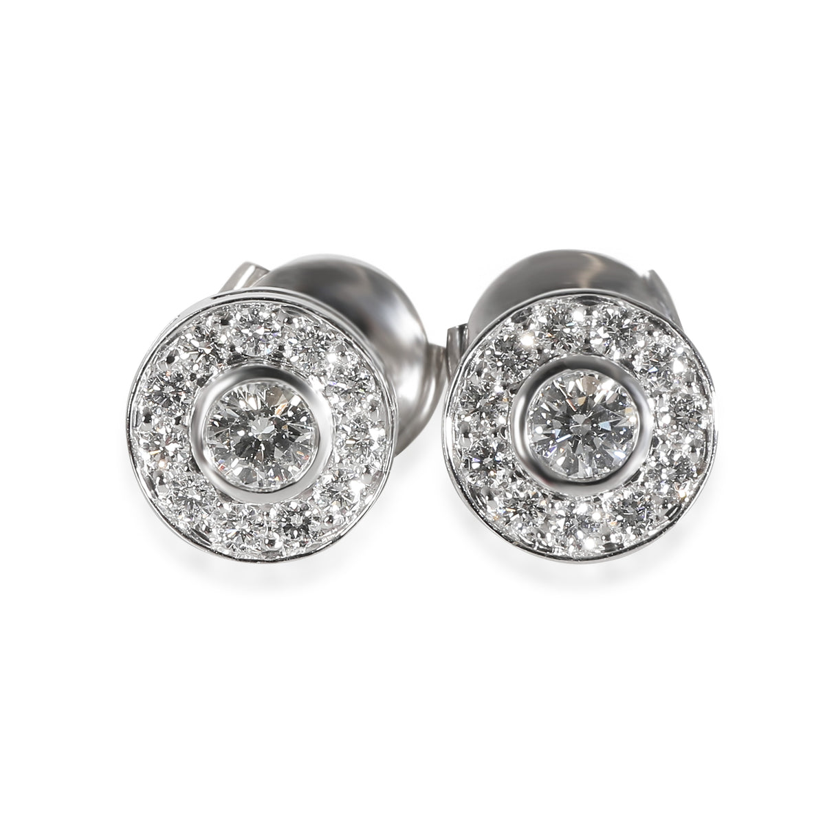 Diamond Circlet Earrings in  Platinum 0.75 CTW