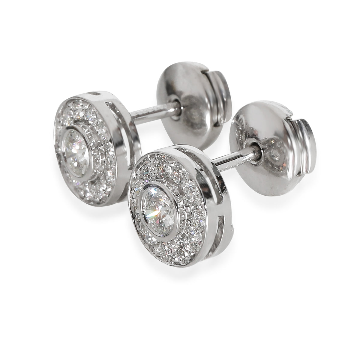 Diamond Circlet Earrings in  Platinum 0.75 CTW