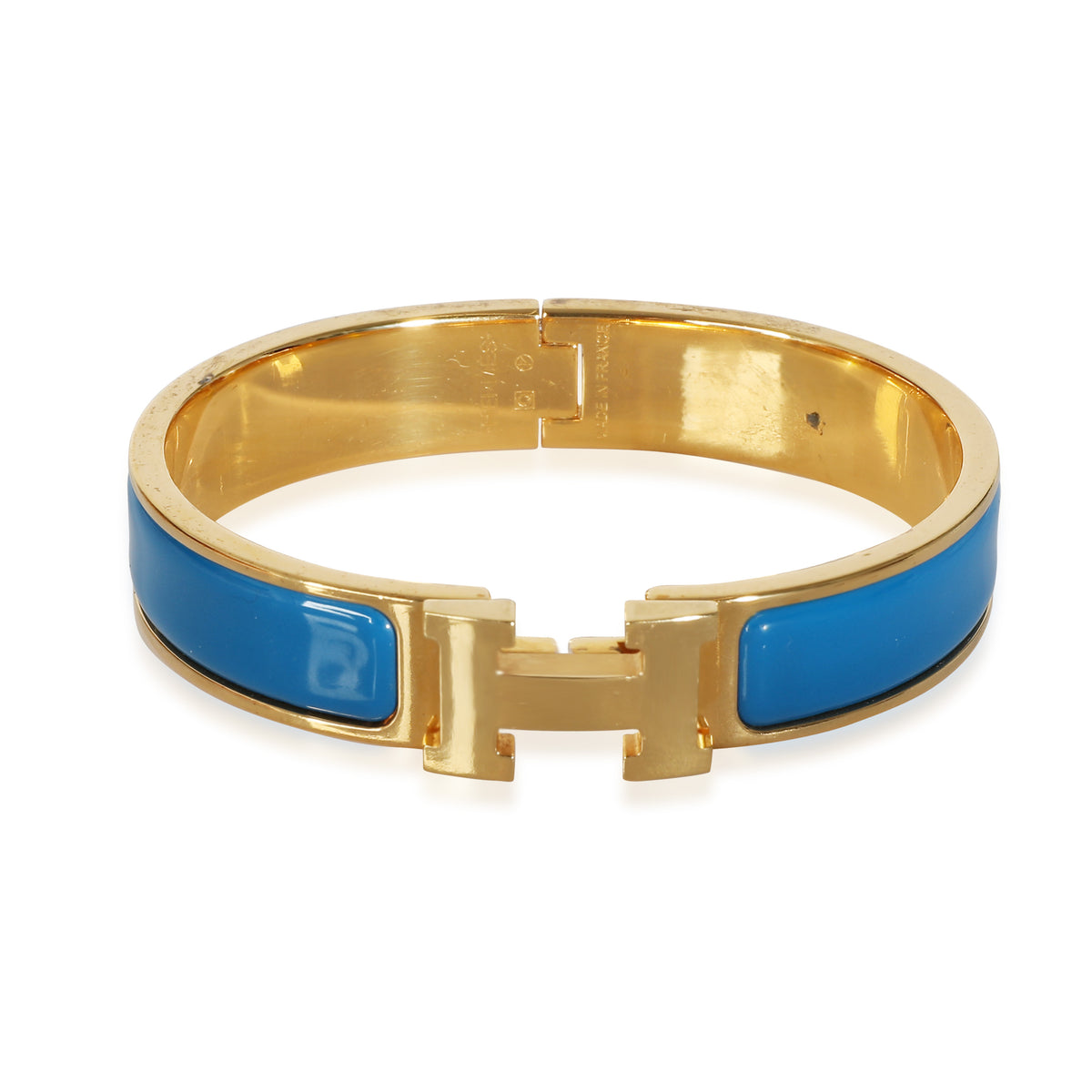 Clic H Blue Bracelet in Bleu Cielo